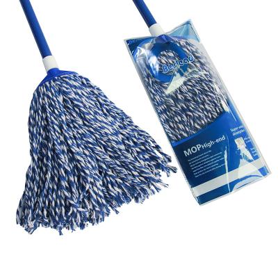 China Cotton Thread factory wholesale promotion cheap price cleaning mops and brush cotton mop with mop stick for sale