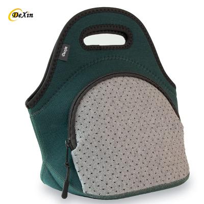 China Waterproof Neoprene Lunch Bag Insulated Lunch Tote Bags Boxes With Pocket for Adults Men Women Nurses for sale