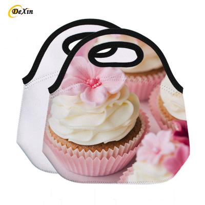 China Waterproof Best Sellers Reusable Washable Picnic Bag Thermal Insulated Sublimation Neoprene Lunch Bag for kids for sale