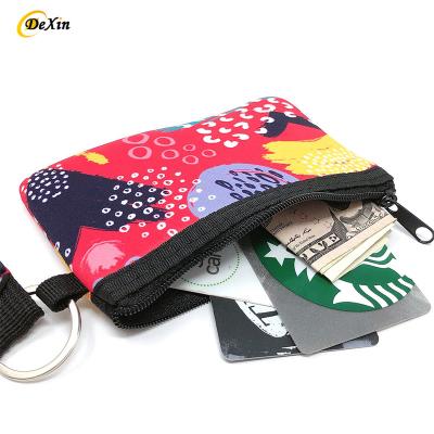 China High Quallity Blank Neoprene ID Card Pouch Bag White Color Holder Bags for Sublimation for sale