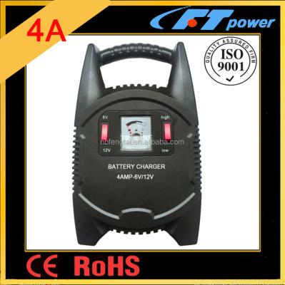 China Transformer B1204L 4AMP Integrated Linear Toroidal Car Battery Charger 6/12Volt Lead Acid Battery Fully Automatic Charger for sale