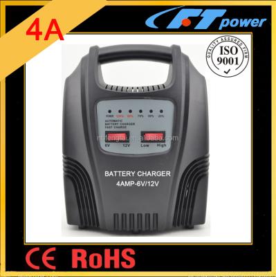 China Transformer A1204LX 4amp LED Integrated Linear Toroidal Portable Battery Charger 6/12 Volt Electric Battery Auto Lead Acid Charger for sale