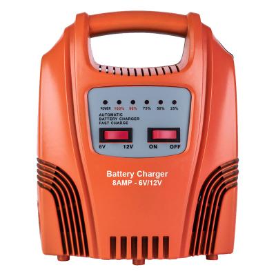 China A1208LX 6V 12V Car Battery Lead Acid Charger With CE & RoHS 200x125x250 mm for sale