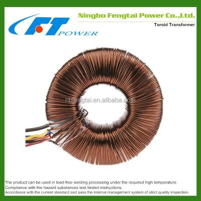 China Medical Equipment AC Toroidal Transformer Open Style With Leads 2 Output 120VA 2 x 12V For Series / Parallel Connection for sale