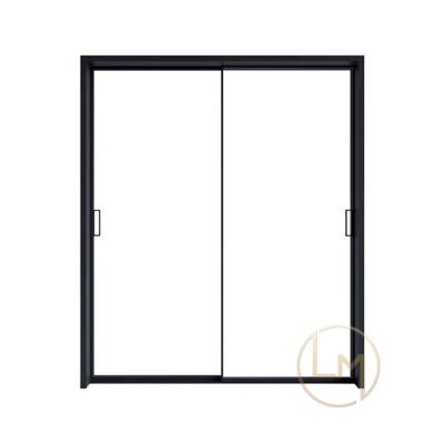 China Modern Design Hurricane Resistance Anti Theft Aluminum Sliding Door Tempered Glass Door For Balcony for sale