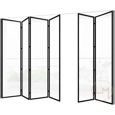 China Modern hot sale double folding door aluminum glass door for home for sale