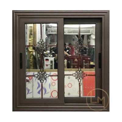 China Hot Selling Magnetic Screen Sliding Aluminum Window Hurricane Resistant Window For Villa for sale