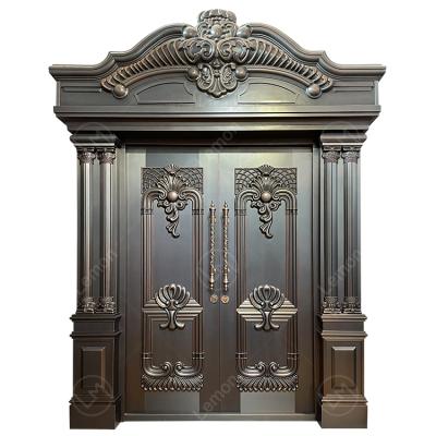 China High Security Style Roman Pillar French Door High Quality Front Door Steel Door For Luxury Villa for sale