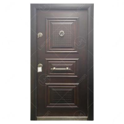 China 2021 New Design High Quality High Quality Armored Door Front Door For Exterior Guangdong Security Steel Plywood for sale