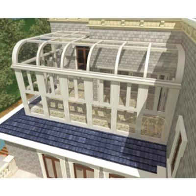 China 2022 New design modern high security sun room sunroom/winter garden/glass house greenhouse made in China for sale