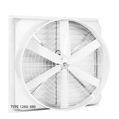 China Factory Poultry Axial Flow Greenhouse Extractor 42 Inch Louver Exhaust Industrial Ventilation Fan for sale