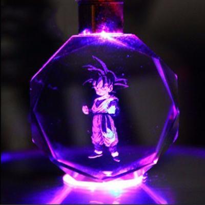 China Crystal 16 Style Dragon Colorful Crystal Ball RGB Night Decorative Flashing Light for sale