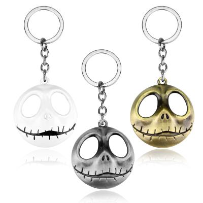 China Fashion Dropshipping Halloween Xmas Nightmare Jack Metal Keychain Car Key Chain Christmas Gifts for sale