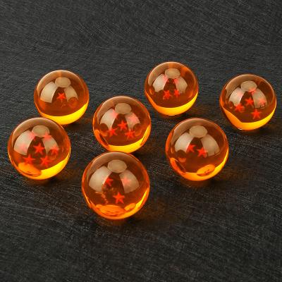 China Japan Fashion Anime Dragon Ball Z 5.6cm Orange 1-7stars Goku Dragonball Crystal Ball Set Gift For Fans for sale