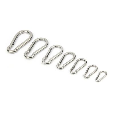 China General Industry 304 Stainless Steel Carabiner Clip Spring-break Hook Heavy Duty Carabiner Clip Climbing Carabiner for sale