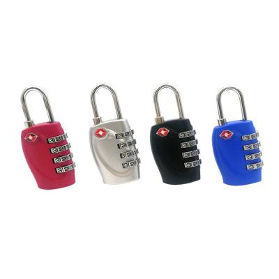 China Steel Suitcases 4 Digit Security Luggage Combination TSA Padlock Approved Suitcase Lock for sale