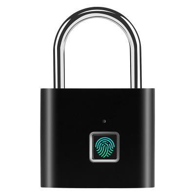 China Electronic fingerprint padlock/briefcase door lock /cabinet/luggage/bike/bag refrigerator/smart Keyless Biometric Fingerprint Security Padlock Door for sale