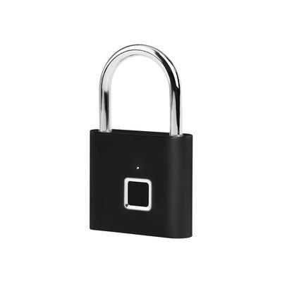 China Electronic padlock ip65 waterproof Micro USB fingerprint security briefcase/smart fingerprint padlock /cabinet/luggage/bike/bag/door fridge for sale