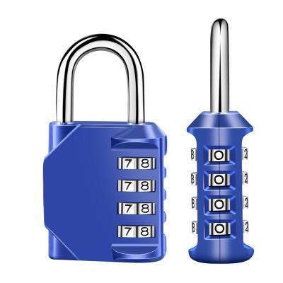 China Combination Luggage Lock Padlock Custom 4 Digit Zinc Alloy Zinc Alloy Padlock for sale