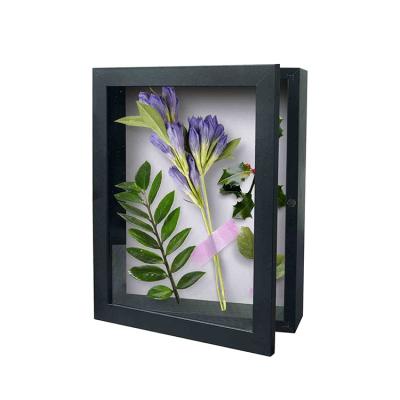 China Wood box frame with shade 11x14 glass box frame with back panel shade canvas box frame for sale