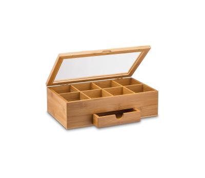 China Various factory sale home restaurant hotel tea storage box wooden widely used bamboo tea chest for sale