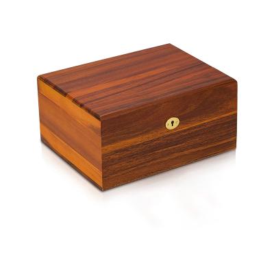 China Vintage classic elegant luxury natural acacia wood gift box, watch storage box, jewelry box for sale