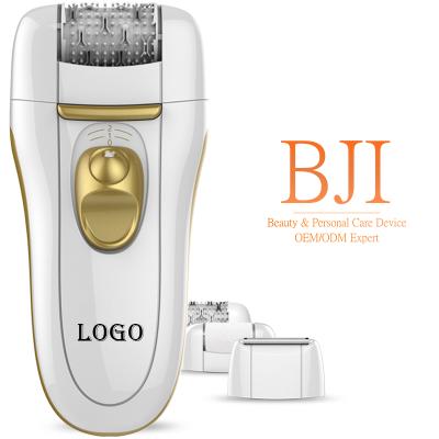 China BJI-E6190 Epilator Hair Removal Outdoor Electric Women Legs Shaver With 3 Extras for sale