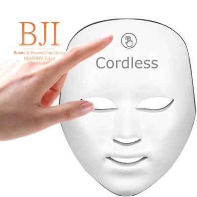 China Blood Vessel Removal Professional Wireless Beauty LED Mask Therapy Wireless Infrared Light Led Mask for sale