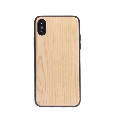 China Real Shockproof Natural Wooden Phone Cases PC Blank Cases For iPhone 11 Pro Custom Engraving Logo Wood Mobile Case for sale