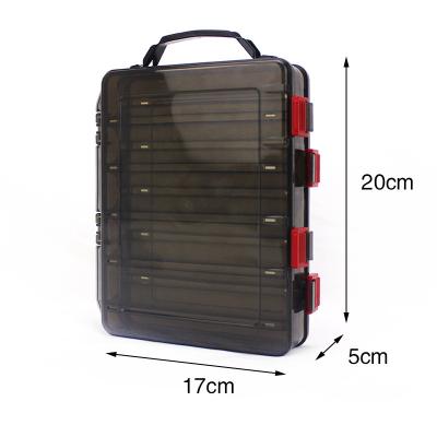 China Fishing Tackle Box Tool Case YATAI Fishing Lure Box Double Sided Fishing Lure Jigging Accessories Box Minnows Bait Fishing Tackle Container for sale