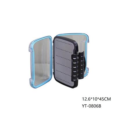 China Dual Silica Plastic Portable Outdoor Plastic Tackle Lure Bait Crate Fly Fishing Box for sale