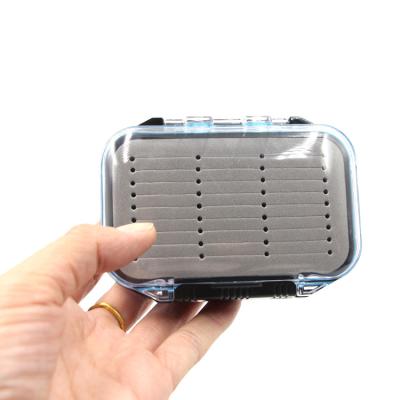 China Plastic Fly Hook 10.6*7.6*3.6cm Double Side Waterproof Clear Plastic Fly Fishing Box for sale