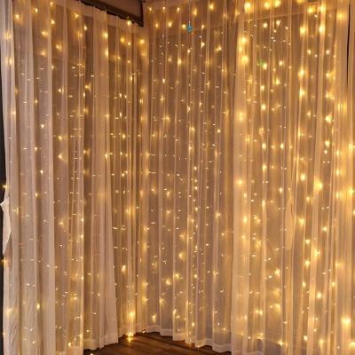 China Christmas 9.8ft x 9.8ft Decorative Curtain Lighting For Room Garden Wedding for sale