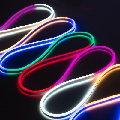 China Christmas Multi Side Flexible RGB LED Rope Light Strip Flexible Waterproof Soft Neon Bar 50FT for sale