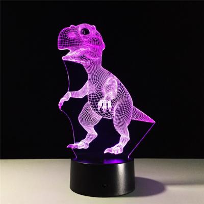 China Modern USB Cable or AAA 3D ​​Battery Lamp Base for Night Light LED Touch Switch Colorful Gradient Acrylic Table Lamp for sale