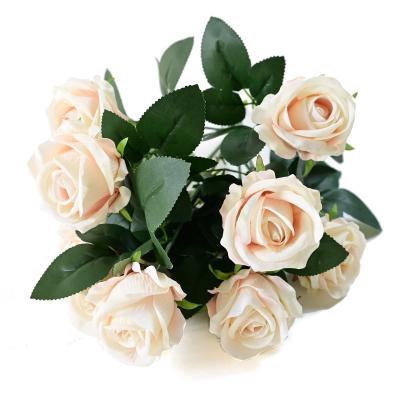 China Home.Restaurant.Bar.Hotel.Wedding Best Selling Artificial Flowers Wedding Decoration Silk Rose Artificial Flowers for sale