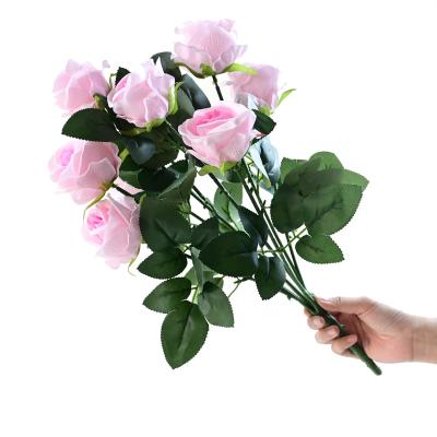 China Home.Restaurant.Bar.Hotel.Wedding Best Selling Artificial Flowers Wedding Decoration Silk Rose Artificial Flowers for sale