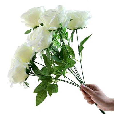 China Amazon Best Selling Long Lasting Artificial Flowers For Holidays And Home Decoration Rose Artificial Flower Bouquets for sale