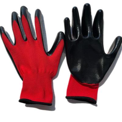 China Wholesale High Quality Comfortable Wear Red Safty Gloves Working 16 for sale