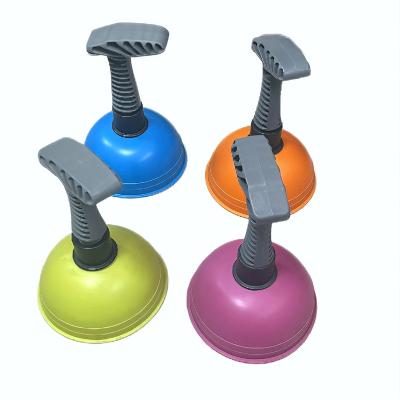 China 12*12.5cm Customized Color Short Bathroom Toilet Drain Sink Rubber Rubber Plunger for sale