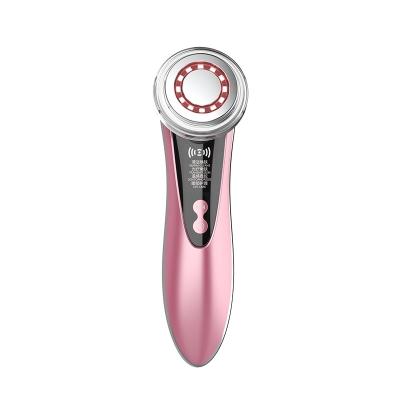 China Skin Revitalizer Ultrasonic Color Instrument Facial Hot Compress Massage Beauty Light Home Cleansing Instrument for sale