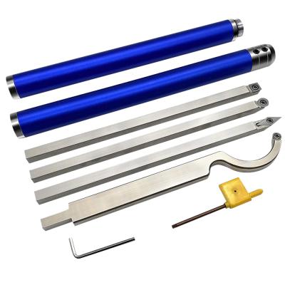 China External Turning Tool Carbide Tipped Wood Turning Tool Kit Latest Lathe Rougher Paver Swan Neck Coring Tools And Interchangeable Aluminum Alloy for sale