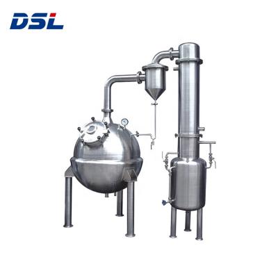 China Chinese medicine stainless steel vacuum alcohol recovery concentrator spherical ethanol distiller SUS304 for sale