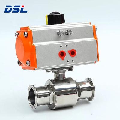 China General Stainless Steel Pneumatic Clamped Sanitary Ball Valve for sale