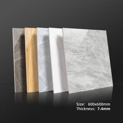 China 600x600 Modern Wholesale 0 Water Absorption Marble Porcelanto Polished Glazed Porcelain Ceramic Floor Tiles for sale