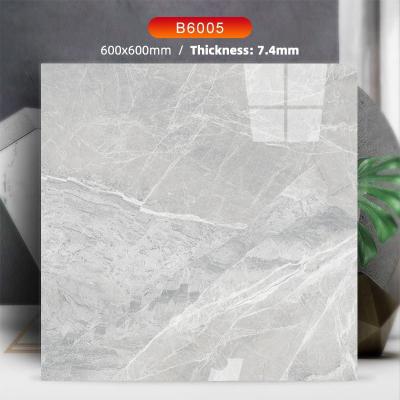 China Modern Hot Sale 60x60 Floor And Wall Gloss Tiles Living Room Design Polished Cheap Marble Porcelain Bathroom Tile for sale