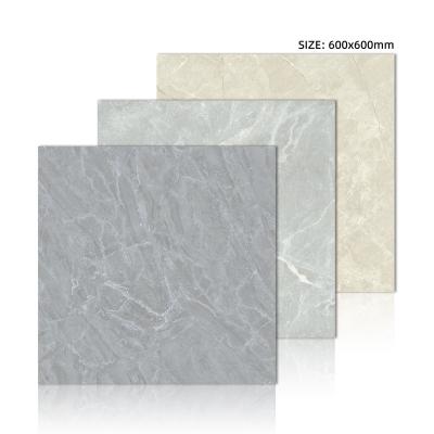 China Modern 60x60 GreyCeramic Tiles Floor And Wall Tiles For Bathroom Or Toilet Rustic Porcelanato Tile for sale