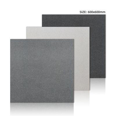 China Cement Brick 600X600 Modern Nordic Gray Non-slip Retro Porcelain Guest Restaurant Floor Tile Antique Building Tile for sale