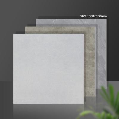 China Factory price 600x600mm modern cement tile real estate engineered gray floor tile for outdoor garden for sale