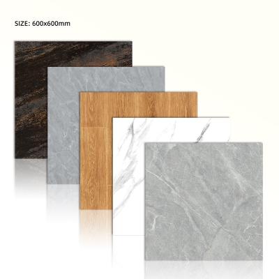 China Modern 60x60 80x80 Glazed Martte Flooring Tile Non Slip Marble Luxury Metal Glazed Ceramic Tile For Kitchen for sale